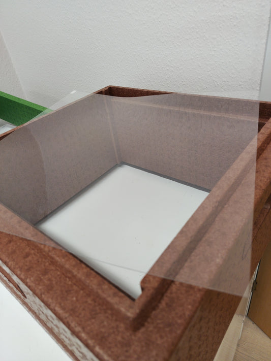 Dækplade i klar plast